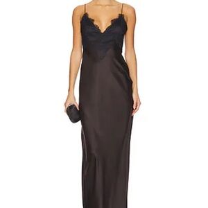 Elegant Black Lace Trim Slip